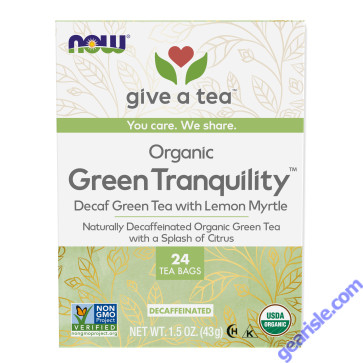 NOW Foods Green Tranquility Tea Organic 24 Tea Bags