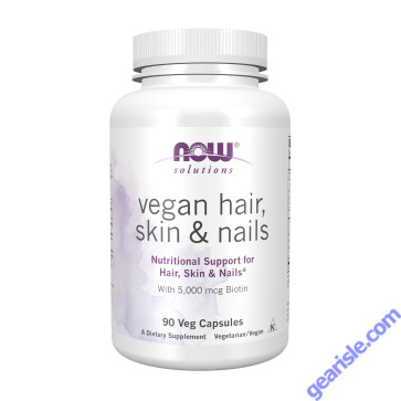 NOW Foods Hair Skin & Nails Vegan 90 Veg Capsules