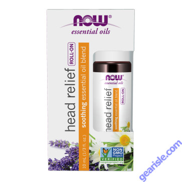 NOW Foods Head Relief Essential Oil Blend Roll-On 10mL