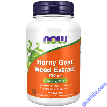 NOW Foods Horny Goat Weed Extract 750mg 90 Tablets