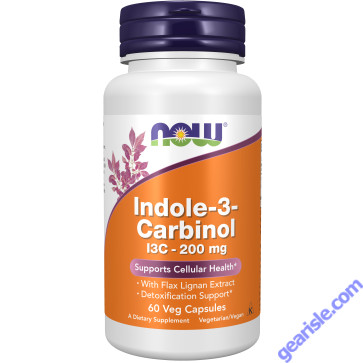 NOW Foods Indole-3-Carbinol I3C 200mg 60 Veg Capsules