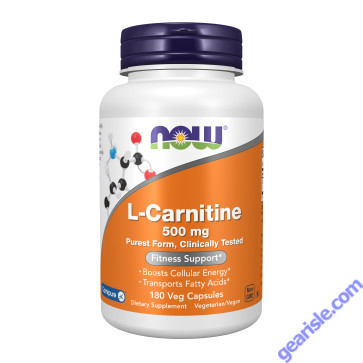 NOW Foods L-Carnitine 500mg 180 Veg Capsules