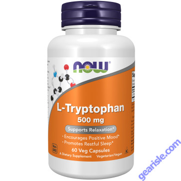 NOW Foods L-Tryptophan 500mg 60 Veg Capsules