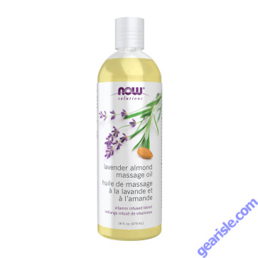 NOW Foods Lavender Almond Massage Oil 16 fl oz