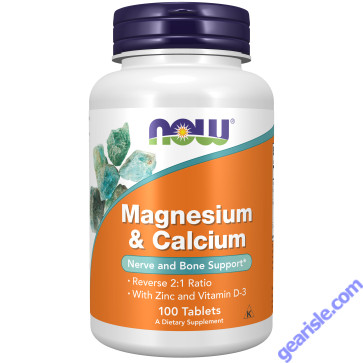 NOW Foods Magnesium & Calcium 100 Tablets