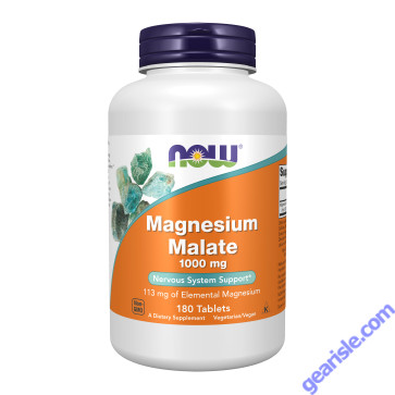 NOW Foods Magnesium Malate 1000mg 180 Tablets