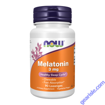 NOW Foods Melatonin 3mg Chewable 90 Lozenges