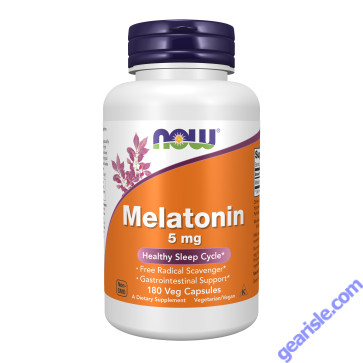 NOW Foods Melatonin 5mg 180 Veg Capsules