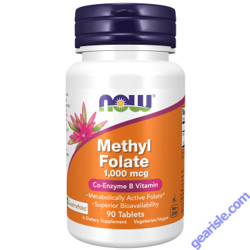 NOW Foods Methyl Folate 1000mcg 90 Tablets
