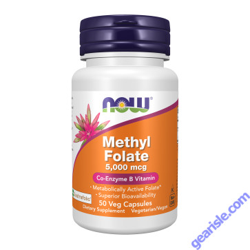 NOW Foods Methyl Folate 5000mcg 50 Veg Capsules