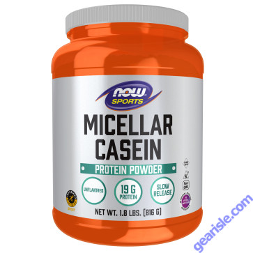 NOW Foods Micellar Casein Unflavored Powder 1.8 lbs.