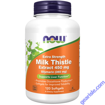 NOW Foods Milk Thistle Extract Extra Strength 450mg 120 Softgels