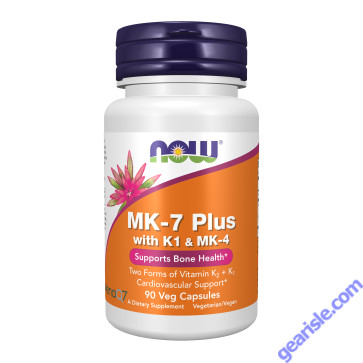NOW Foods MK-7 Plus with K1 & MK-4 90 Veg Capsules
