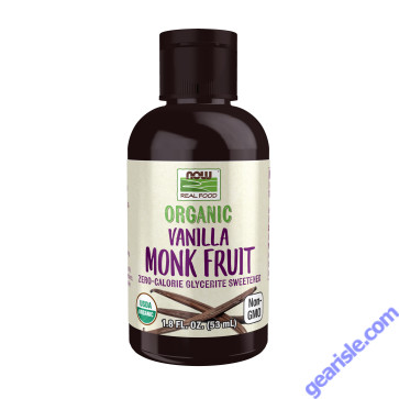 NOW Foods Monk Fruit Vanilla Liquid Organic 1.8 fl oz