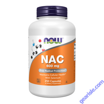 NOW Foods NAC 600mg 250 Capsules