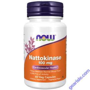 NOW Foods Nattokinase 100mg 60 Veg Capsules