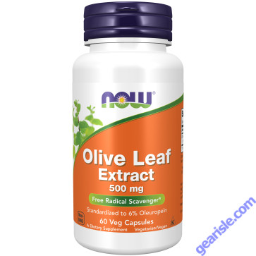 NOW Foods Olive Leaf Extract 500mg 60 Veg Capsules