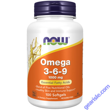 NOW Foods Omega 3-6-9 1000mg 100 Softgels