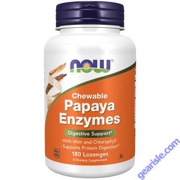 NOW Foods Papaya Enzyme 180 Lozenges