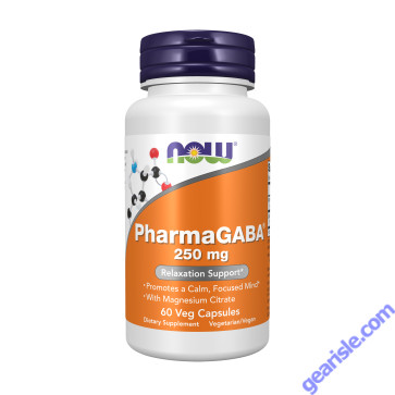 NOW Foods PharmaGABA 250mg 60 Veg Capsules