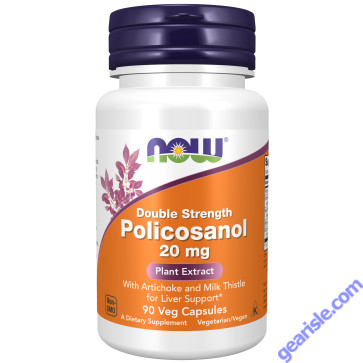 NOW Foods Policosanol Double Strength 20mg 90 Veg Capsules