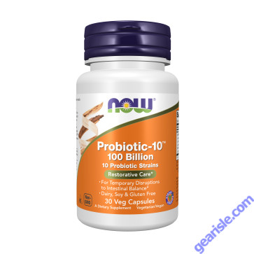 NOW Foods Probiotic-10 100 Billion 30 Veg Capsules