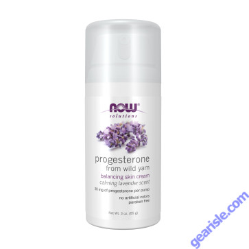 NOW Foods Progesterone from Wild Yam with Lavender Balancing Skin Cream 3 oz.
