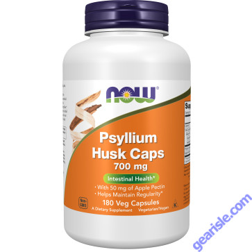 NOW Foods Psyllium Husk 700mg 180 Veg Capsules
