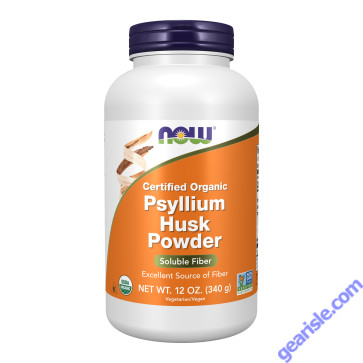 NOW Foods Psyllium Husk Powder Organic 12 oz.