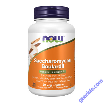 NOW Foods Saccharomyces Boulardii 120 Veg Capsules