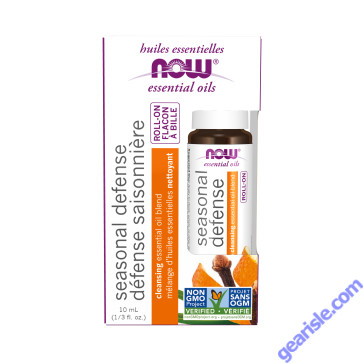 NOW Foods Seasonal Defense Essential Oil Blend Roll-On 10mL