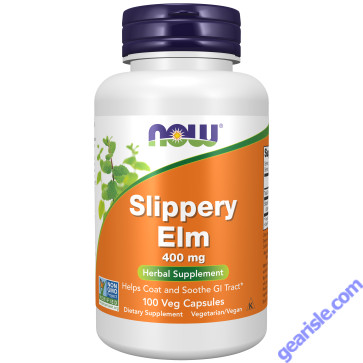 NOW Foods Slippery Elm 400mg 100 Veg Capsules