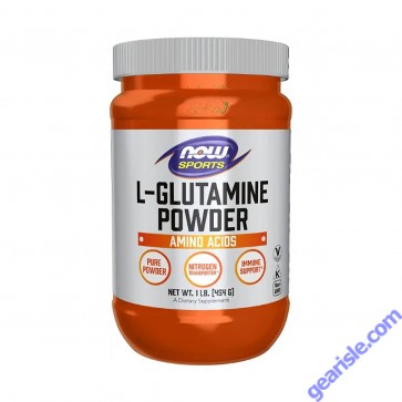 NOW Sports L-Glutamine Pure Powder container