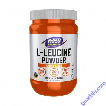 NOW Sports L-Leucine Powder container