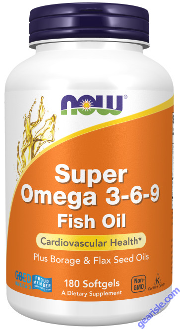 NOW Foods Super Omega 3-6-9 180 Softgels