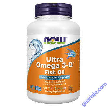 NOW Foods Ultra Omega 3-D Fish Oil 90 Fish Softgels