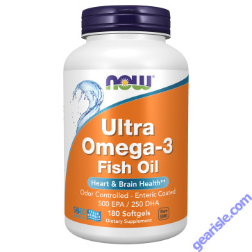 NOW Foods Ultra Omega-3 Fish Oil 180 Softgels
