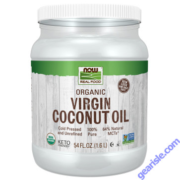 NOW Foods Virgin Coconut Cooking Oil Organic 54 fl oz