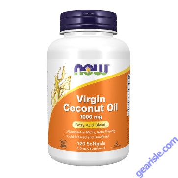 NOW Foods Virgin Coconut Oil 1000mg 120 Softgels