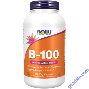 NOW Foods Vitamin B-100 250 Veg Capsules
