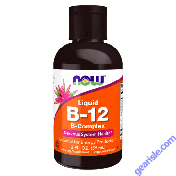 NOW Foods Vitamin B-12 Cobalamin Complex Liquid 2 fl oz
