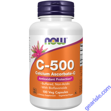 NOW Foods Vitamin C-500 Calcium Ascorbate-C 100 Veg Capsules