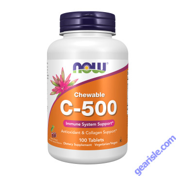 NOW Foods Vitamin C-500 Cherry Chewable 100 Tablets