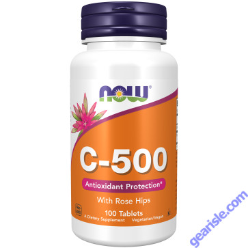 NOW Foods Vitamin C-500 100 Tablets