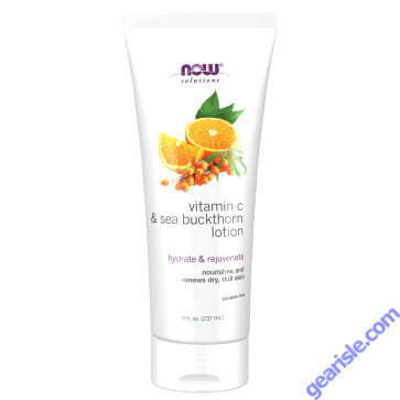 NOW Foods Vitamin C Ascorbic Acid & Sea Buckthorn Lotion 8 fl oz