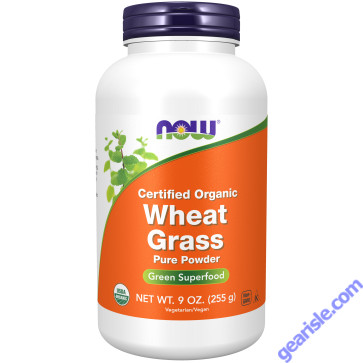 NOW Foods Wheat Grass Powder Organic 9 oz.
