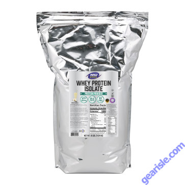NOW Foods Whey Protein Isolate Creamy Vanilla Powder 10 Lbs.