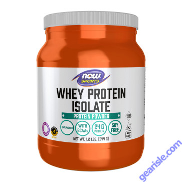 NOW Foods Whey Protein Isolate Unflavored Powder 1.2 lb.