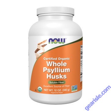 NOW Foods Whole Psyllium Husks Organic 12 oz.