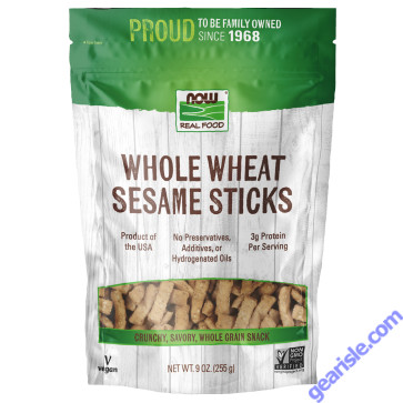 NOW Foods Whole Wheat Sesame Sticks 9 oz